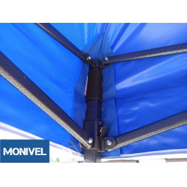 3x3 Rendezvény sátor árusító piaci horgász kerti pavilon kék vastag ponyvás