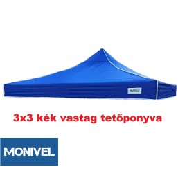 3x3-as tetőponyva rendezvény sátorhoz (csak tetőponyva) kék