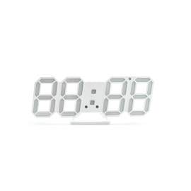 Fehér számkijelzős asztali digitális óra 