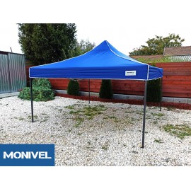 UV 3x3 kék rendezvény sátor árusító piaci horgász kerti pavilon