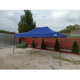 3x4,5 Rendezvény sátor árusító piaci horgász kerti pavilon kék