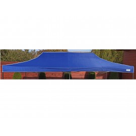 3x6 UV állóbb kék tetőponyva kerti pavilonhoz rendezvény piaci sátorhoz 