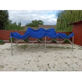 3x6 Erős vízálló pavilon piaci rendezvény horgász sátor kék