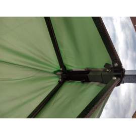 3x4,5 UV álló zöld tetőponyva kerti pavilonhoz rendezvény piaci sátorhoz 