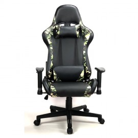 Katonai terep mintás gamer  irodai szék forgószék főnöki fotel fekete-terep