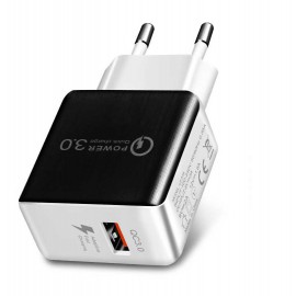 USB hálózati telefon gyorstöltő adapter QC 3.0 töltő