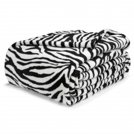 200x230cm puha takaró wellsoft ágytakaró zebra mintás pléd