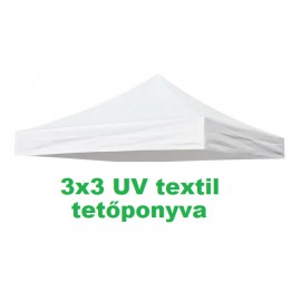 3x3 UV textil fehér tetőponyva sátortető sátorponyva ponyva sátor tető erős