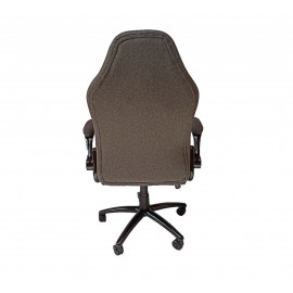Szürke szövet irodai szék forgószék főnöki fotel nagy méretű FK
