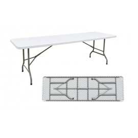 Összecsukható, HDPE nagy méretű kemping árusító asztal 240x75cm