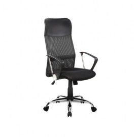 Magas háttámlás hálós  irodai forgószék főnöki szék fekete