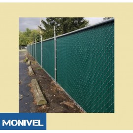 Monivel árnyékoló háló 1,5m x 25m hdpe belátásgátló álcaháló 98% 200g/m2 zöld