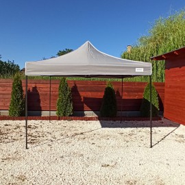 3x3 szürke rendezvény sátor árusító piaci horgász kerti pavilon uv textil ponyvás