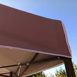 3x3 UV textil szürke tetőponyva sátortető sátorponyva ponyva sátor tető
