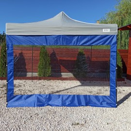 3m vízfólia ablakos oldalfal kék oldalponyva rendezvény sátorhoz