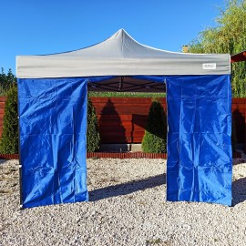 3m ajtós oldalfal kék oldalponyva rendezvény sátorhoz