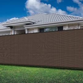 Monivel árnyékoló háló 2m x 10m hdpe belátásgátló kerítés álcaháló 98% 200g/m2 barna