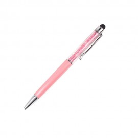 Kristályos toll érintőképernyőhöz való véggel - rózsaszín