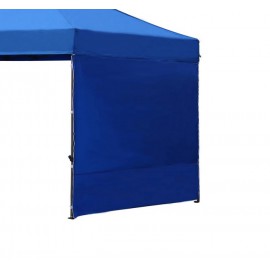 2m oldalfal tépőzáras kék oldalponyva rendezvény sátorhoz