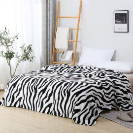 150x200cm puha takaró wellsoft ágytakaró zebra mintás pléd 