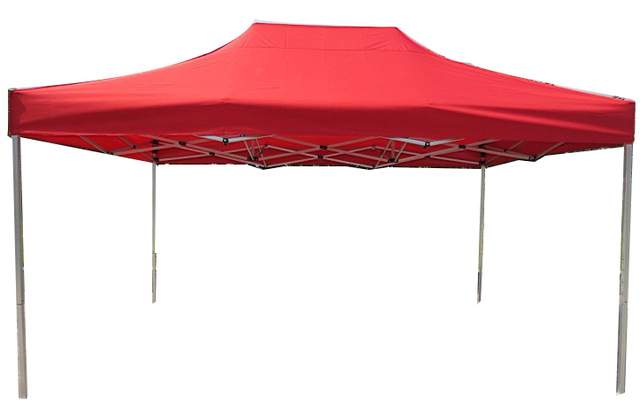 3x4,5 piros rendezvény sátor árusító piaci horgász kerti pavilon