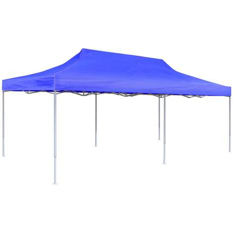3x6 kék rendezvény sátor árusító piaci horgász kerti pavilon